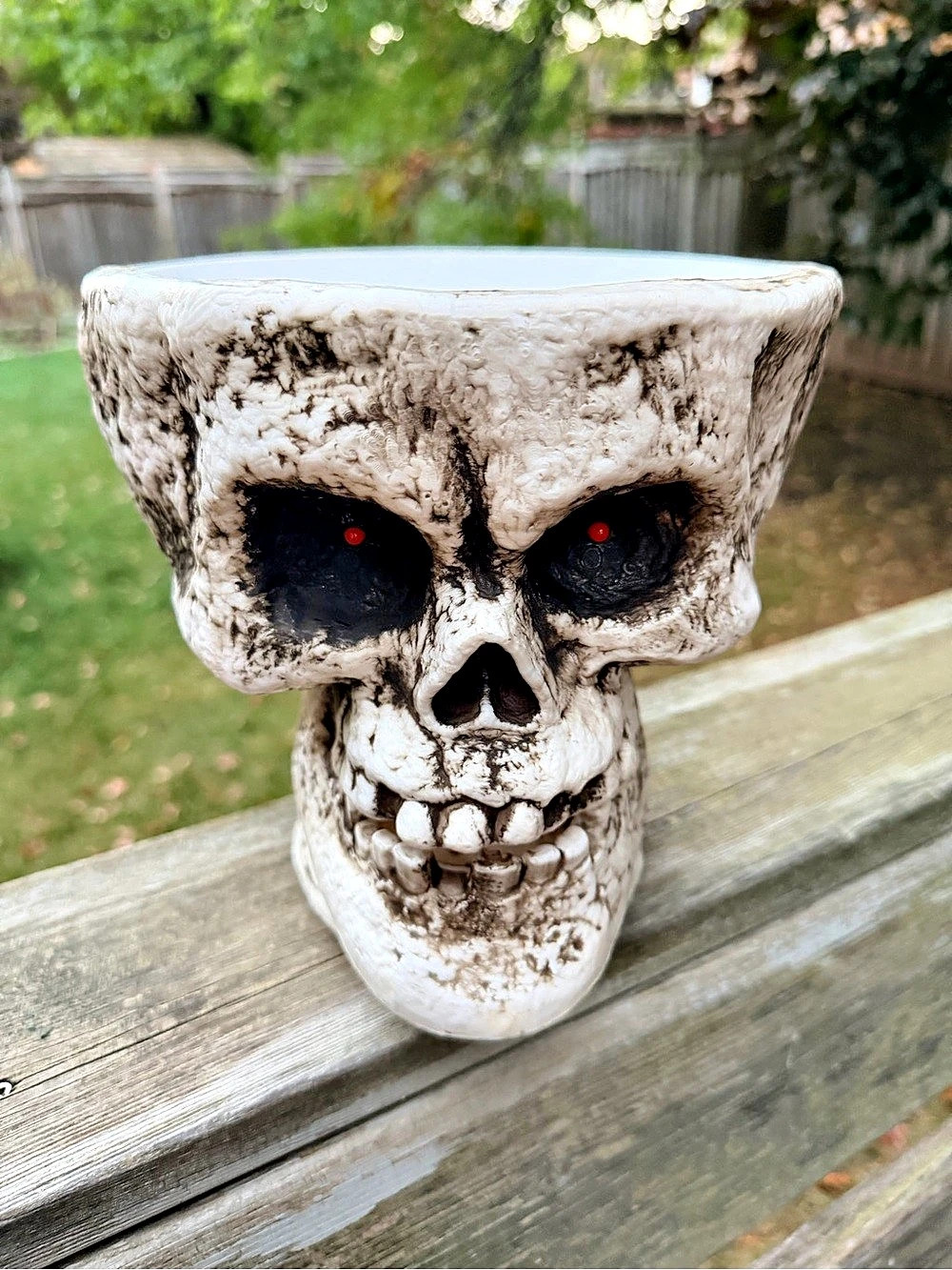 Hyde & EEK! Boutique 8" Light and Sound Candy Bowl Skull Halloween Decorative